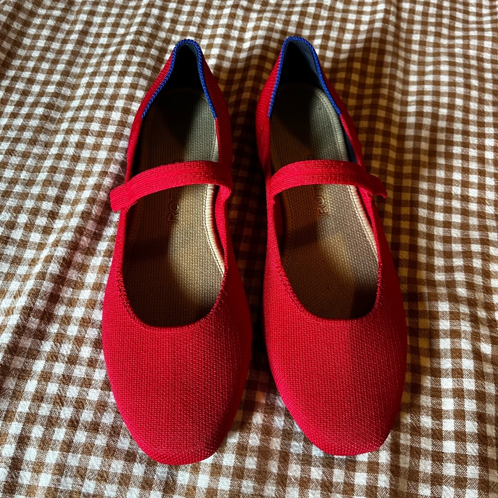 Rothy's Square Mary Jane Flat